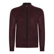 Cappuccino Italia Cable cardigan burgundy