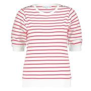 Red Button Top srb4162 terry stripe 