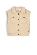 NoBell Meiden teddy beddy gilet pearled ivory