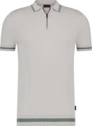 Saint Steve Siem fine knit polo grey