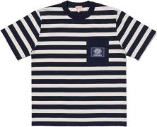 Denham Daoulas t-shirt dark blue striped