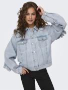 Only Onlpenny ls ovs frill dnm jacket gu