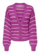 Jacqueline de Yong Ellen l/s v-neck stripe cardigan