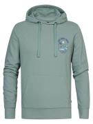 Petrol Industries Men sweater hooded print aqua