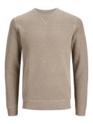 Jack & Jones Jprblucameron knit crew neck ch licht