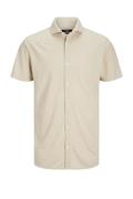 Jack & Jones Jprblarian pique shirt ss zand