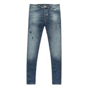 Cars Aron super skinny damage dark used blue denim