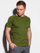 Ombre heren t-shirt groen olive s1182