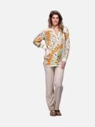 Mucho Gusto Blouse aachen oranje paisley en slangenprint