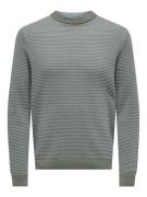 Only & Sons Onsriley reg 14 zip high neck swt dessin