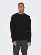 Only & Sons Onskalle reg 12 struc crew knit noo