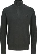 Jack & Jones Jprblurony knit half zip dark grey melange