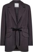 Co'Couture Fiolacc string tie blazer grey melange