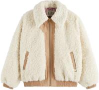 Scotch & Soda Teddy bomber white/silver