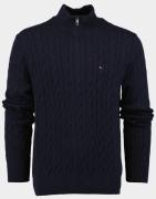 Tommy Hilfiger Pullover classic cotton cable zip mock mw0mw36532/dw5