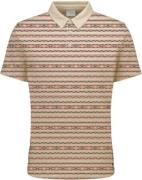 No Excess Polo korte mouw jacquard melon multicolour