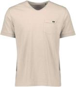 No Excess T-shirt korte mouw v-hals cream