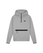 Malelions Sport counter half-zip hoodie 2.0 grey mel ms2-aw24-35-992