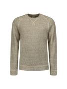 No Excess 25210922 pullover crewneck melange with wool