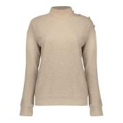 Geisha 42840-60 720 jacquard sweat with buttons sand