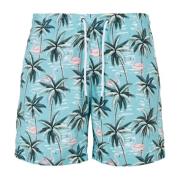 Urban Classics Heren zwemshort tropische vogels all-over print