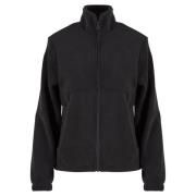 Urban Classics Dames effen polar fleece dubbellaags jas