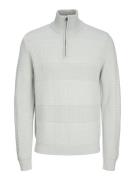 Jack & Jones Jjhugo knit half zip licht