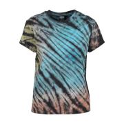 Urban Classics Dames tie dye boyfriend t-shirt