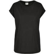 Urban Classics Dames biologisch katoenen verlengd schouder t-shirt