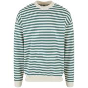 Urban Classics Heren sweatshirt met gestreepte ronde hals