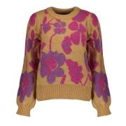 Geisha pullover jaquard flower 44592-43 720 sand/cyclame