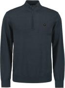 No Excess Pullover half zip 2 coloured melang night