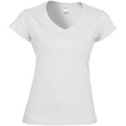 Gildan Dames zachte stijl korte mouw v-hals t-shirt