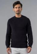 PRESLY & SUN Moss stitch round neck