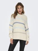 Only Onlmy ls stripe high neck knt