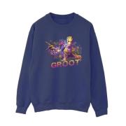 Marvel Avengers Dames guardians of the galaxy abstract groot sweatshir...