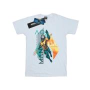 DC Comics Dames aquaman tropisch icoon katoenen vriendje t-shirt