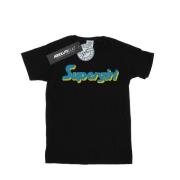 DC Comics Dames supergirl crackle logo cotton boyfriend t-shirt