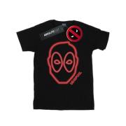 Marvel Avengers Dames deadpool neon hoofd katoenen vriendje t-shirt