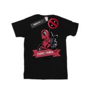 Marvel Avengers Heren deadpool chimichanga vinger t-shirt