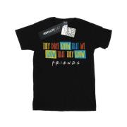 Friends Dames ze weten het script katoenen vriendje t-shirt