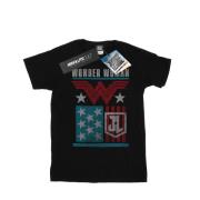 DC Comics Heren justice league movie wonder woman vlag t-shirt