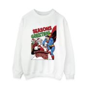 DC Comics Dames superman santa comic sweatshirt