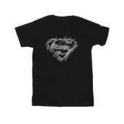 DC Comics Heren superman logo schets t-shirt