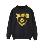 DC Comics Heren wonder woman play like a champion sweatshirt