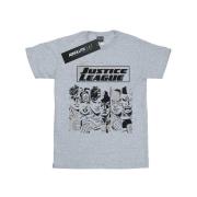 DC Comics Dames justice league strepen katoenen vriendje t-shirt