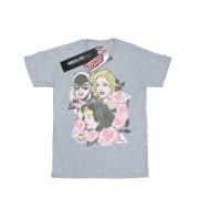 DC Comics Dames super powers bloemen frame katoenen vriendje t-shirt