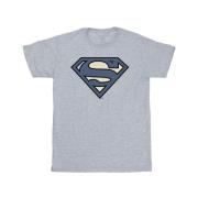 DC Comics Heren superman indigo blauw logo t-shirt