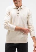 Butcher of Blue Clifden polo long sleeve beige grey 618 -  trui met po...