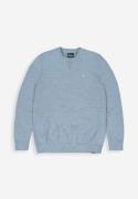 Butcher of Blue Clifden crew m2416002 lagoon blue 836 heren trui